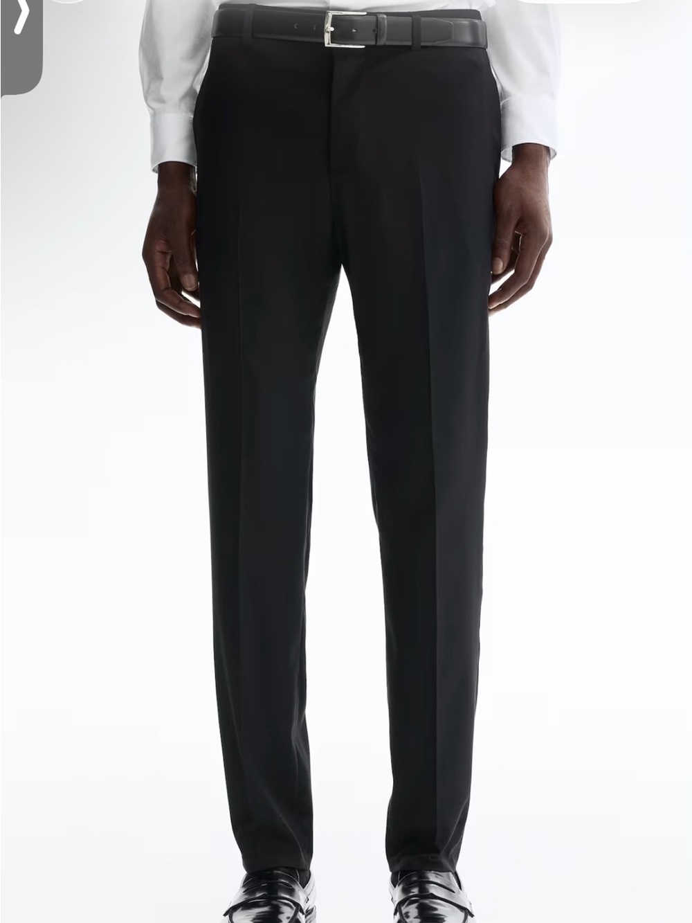 H&M Black Men's slim fit Dress Pants - Tailored Formal Trousers